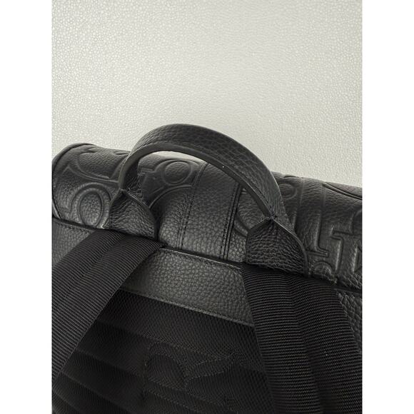 Christian Dior Black Gravity And Grained Leather Daily Backpack With Flap - Picture 14 of 16